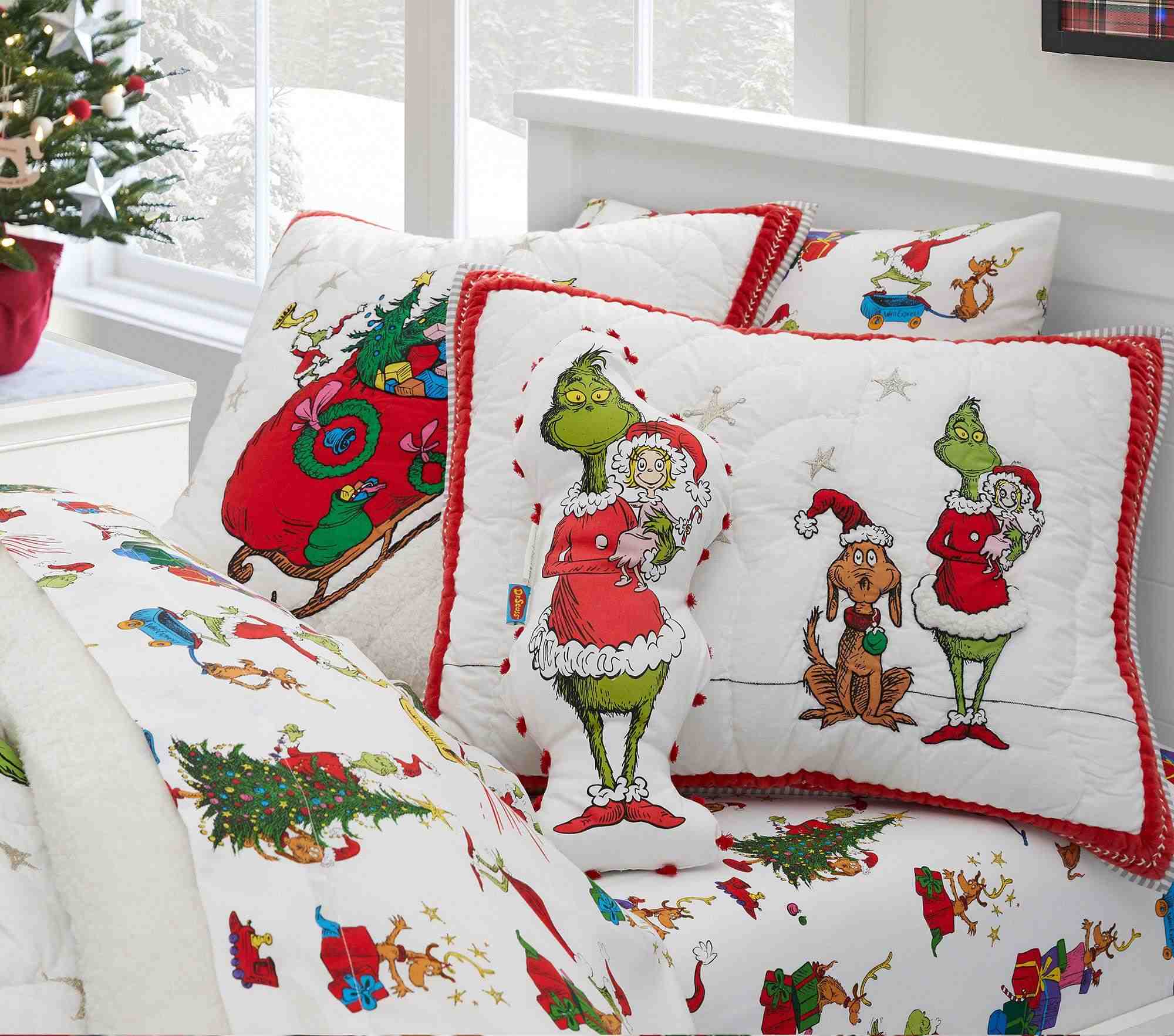 Dr. Seuss's The Grinchâ„¢ Pom-Pom Pillow
