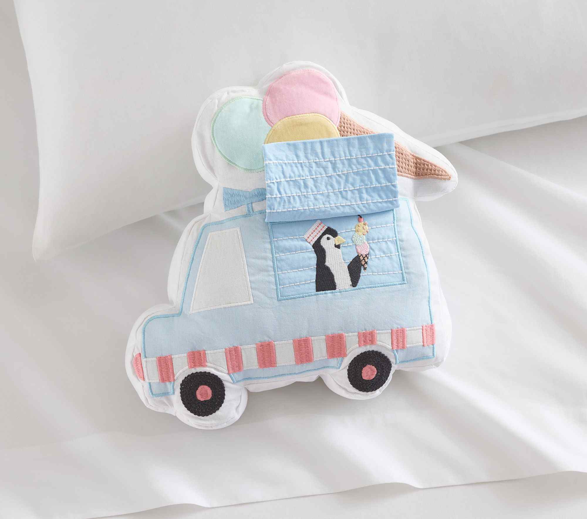 Ice Cream Truck Pillow