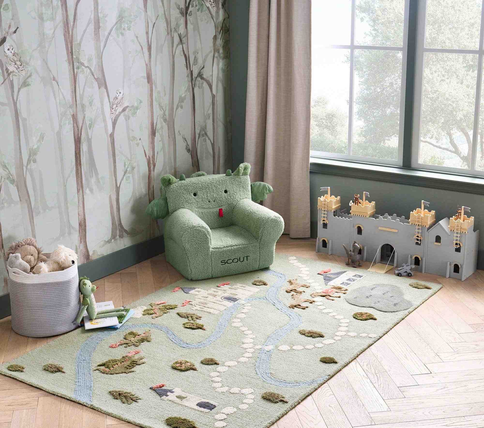 Knights Play Rug