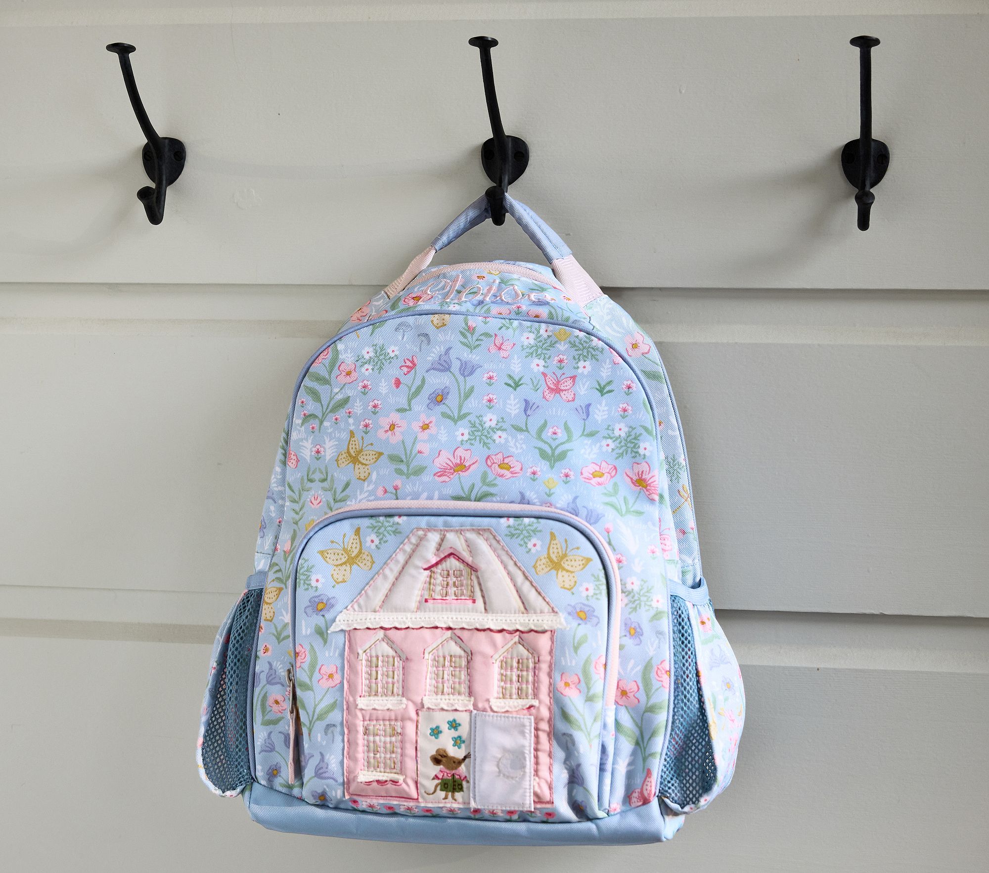 Mackenzie Blue Floral Dollhouse Backpacks