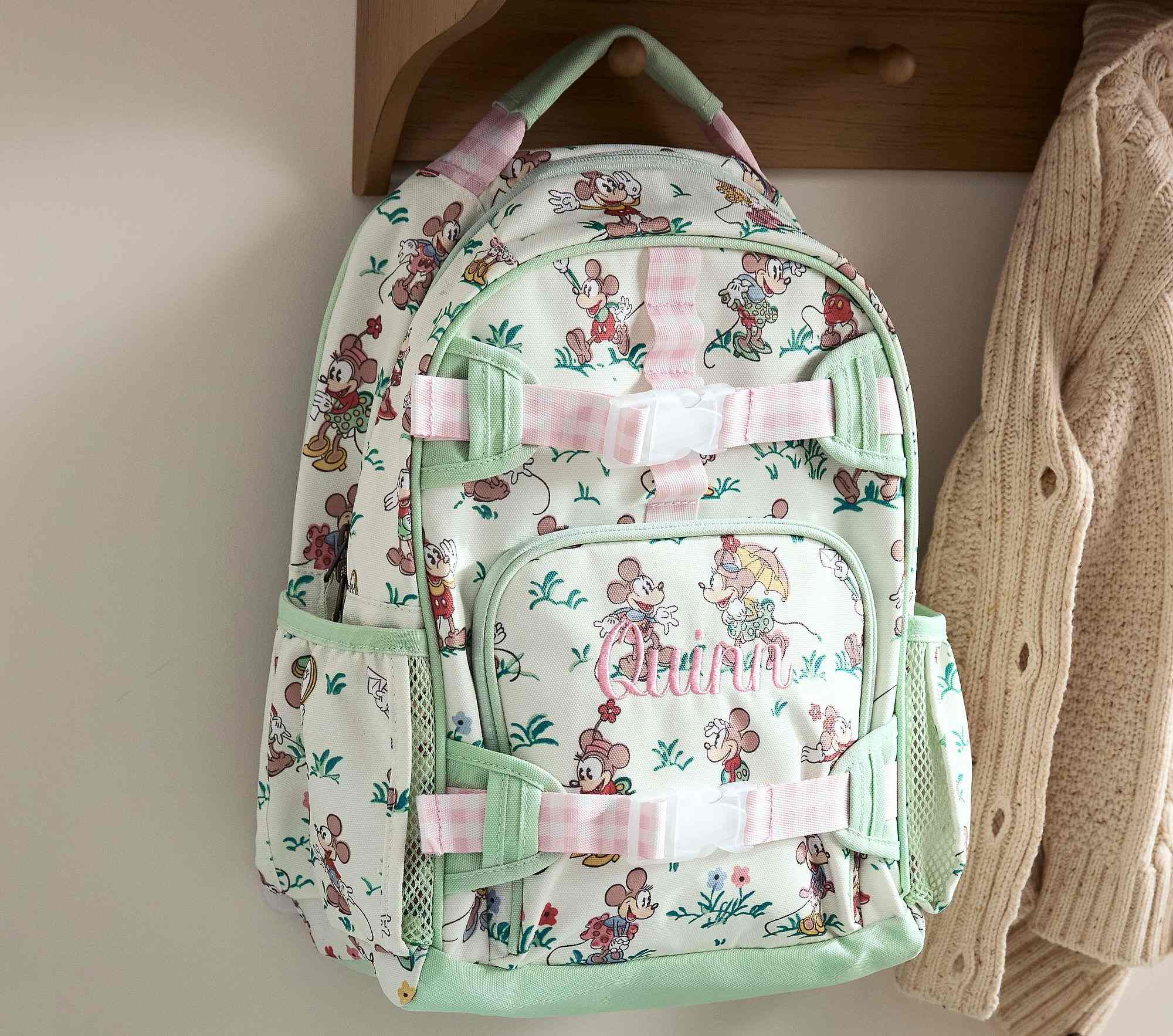 Mackenzie Disney Home x Sanderson Floral Mickey & Minnie Mouse Backpack