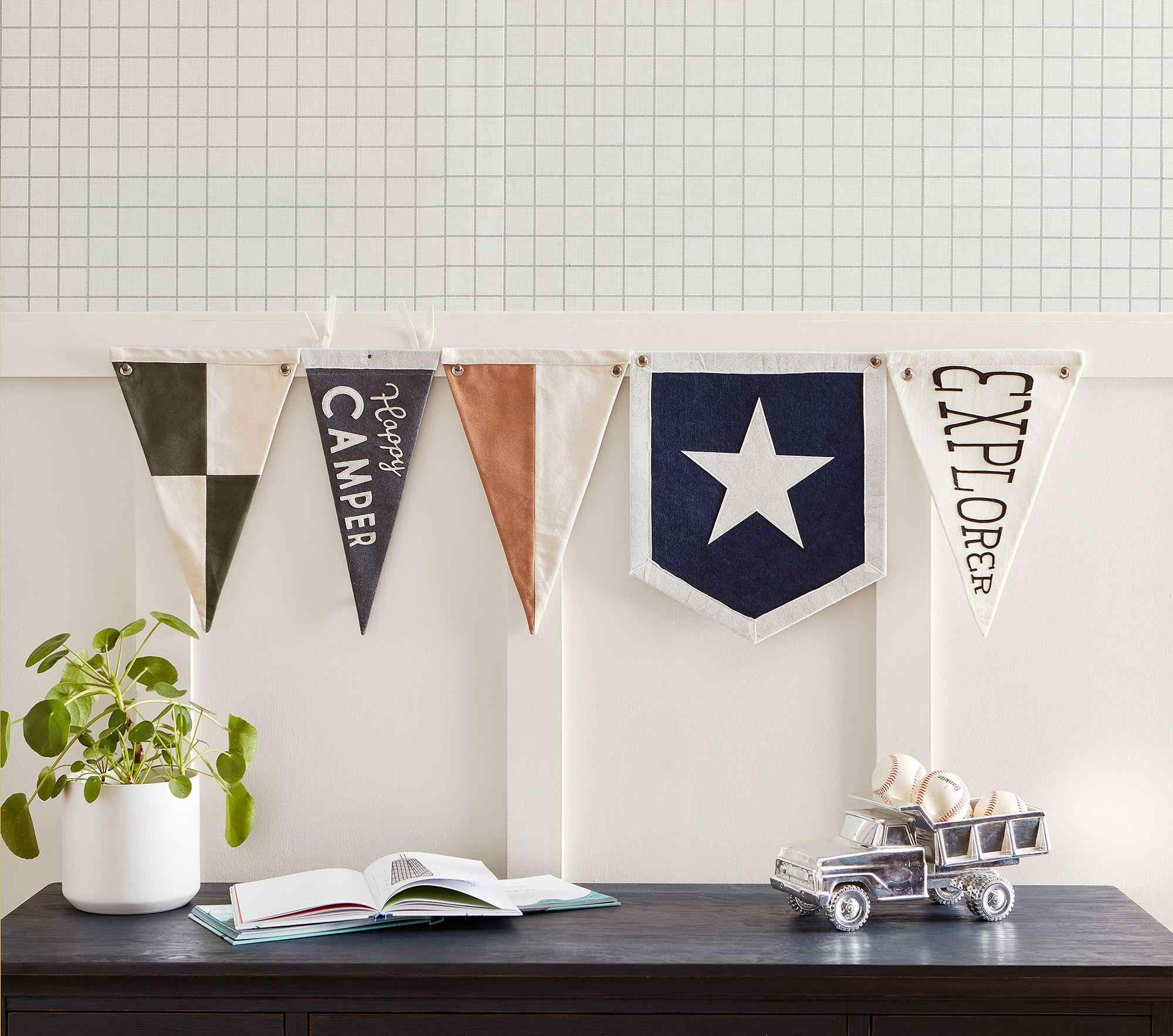 Pennant Flag Set, Set of 5