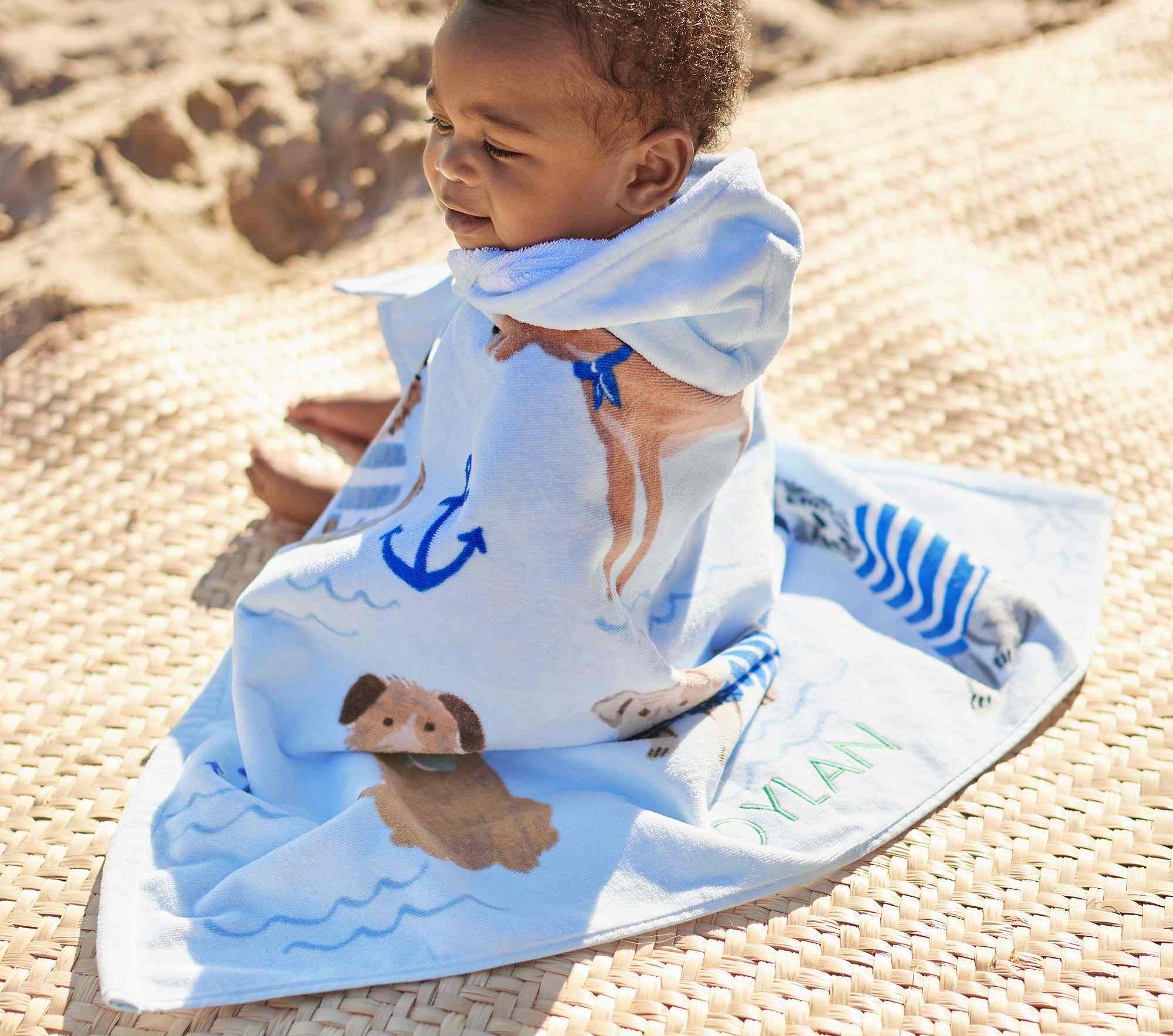 Salty Dog Beach Hooded Towel