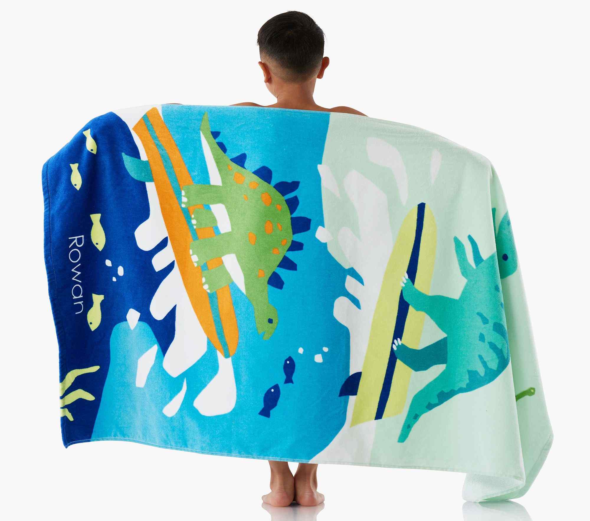 Surf Dino Kid Beach Towel