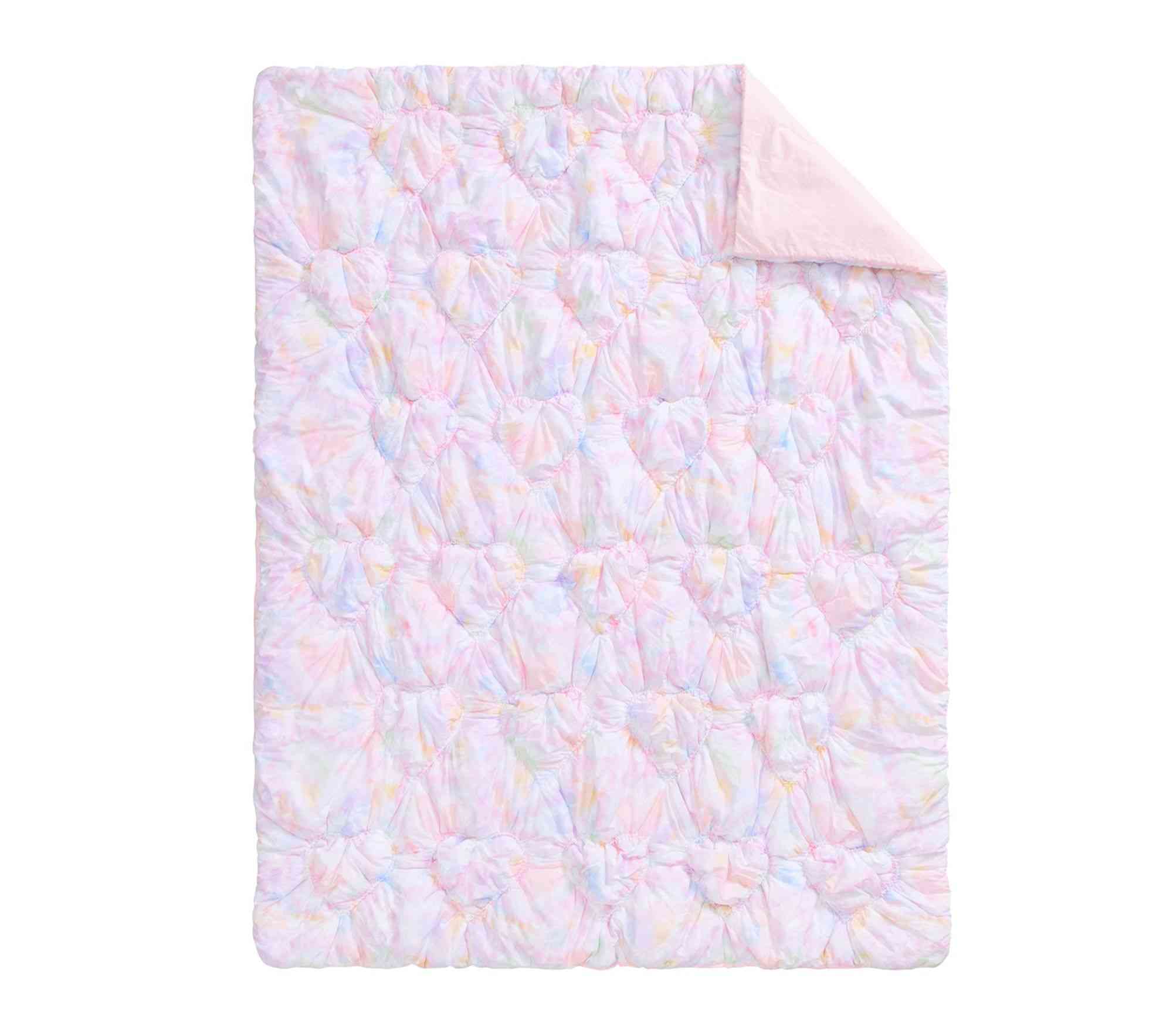 Textured Tie Dye Heart Comforter & Shams