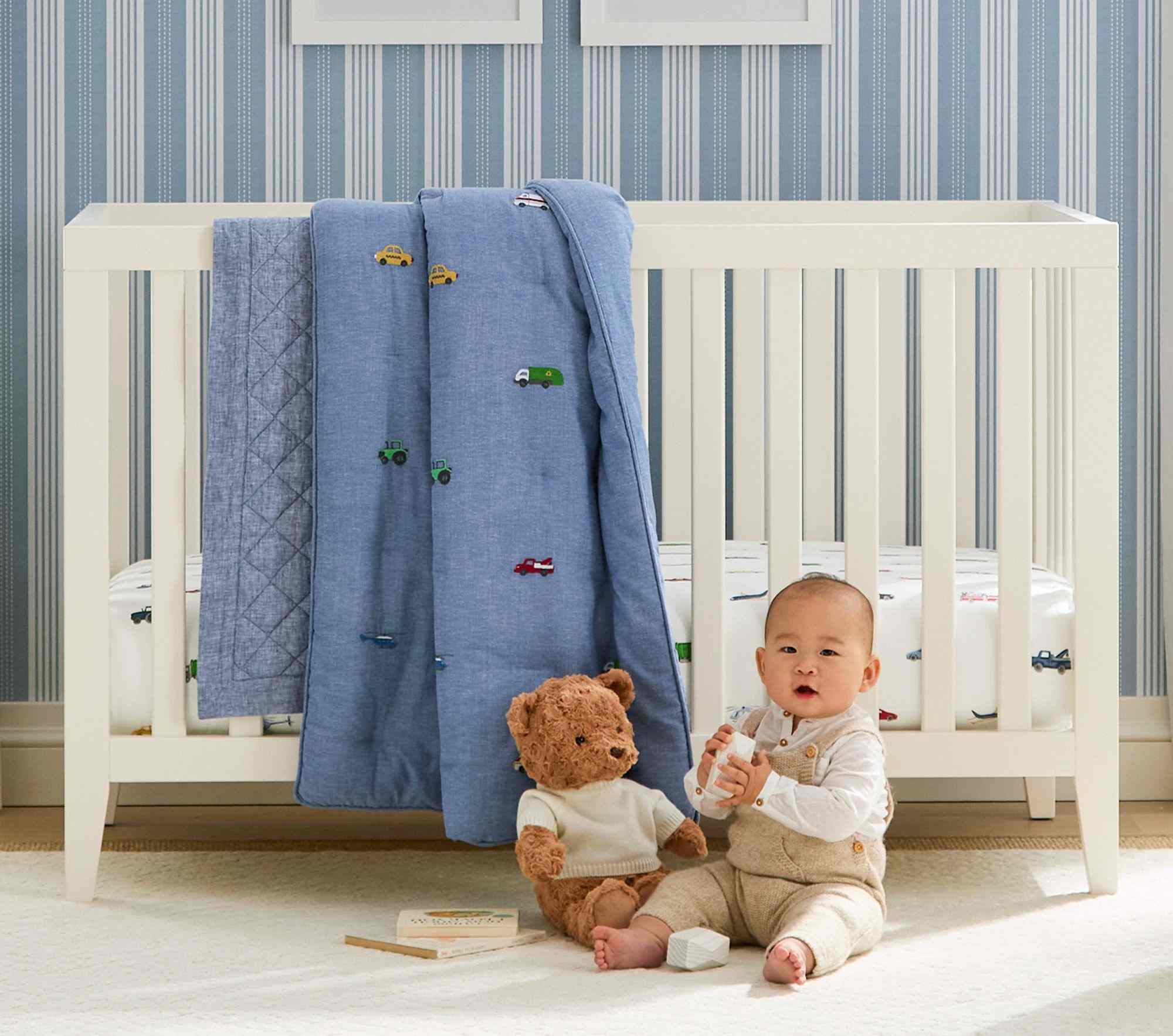 Trace Transportation Baby Quilt