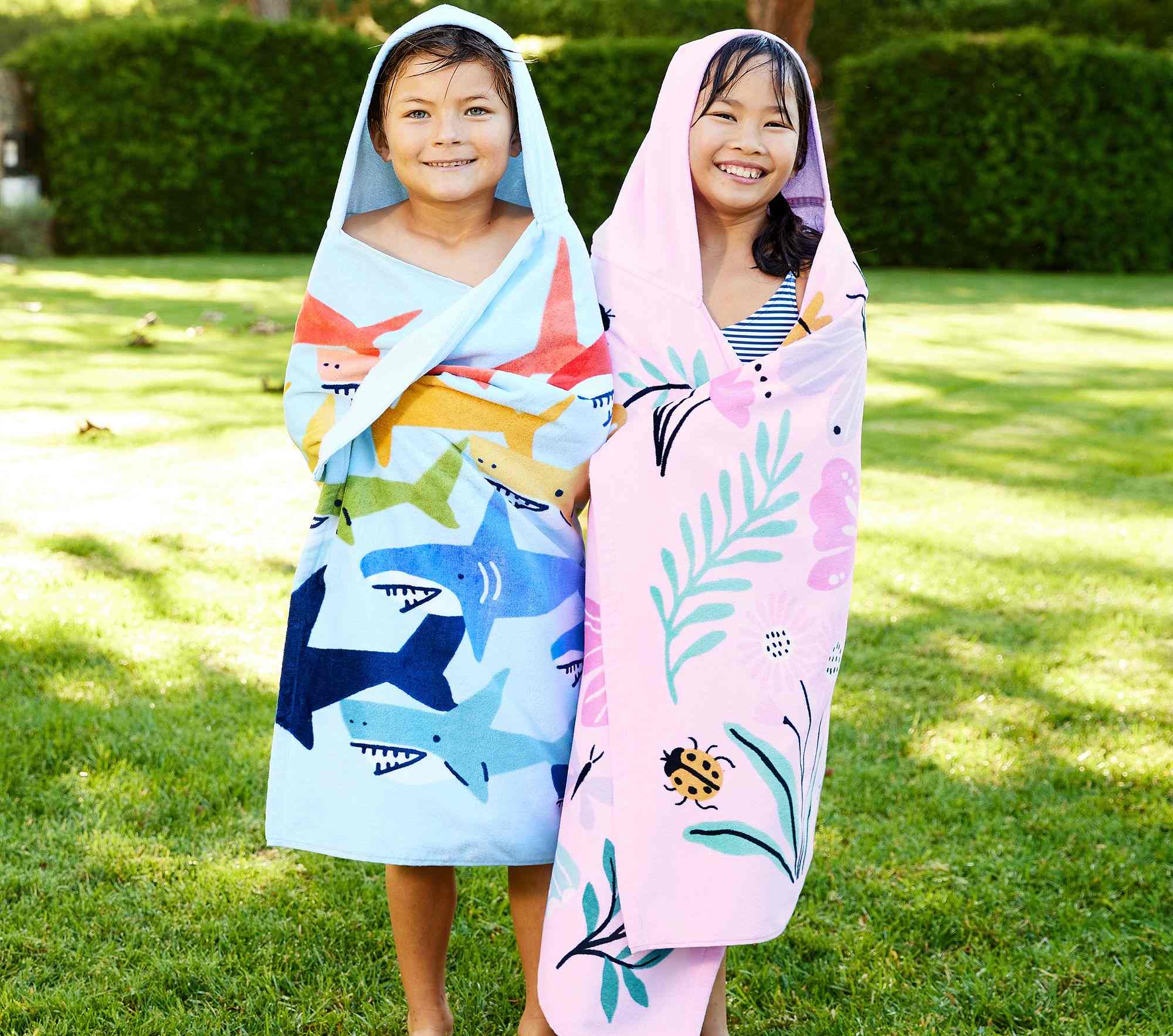 Wildflower Butterfly Beach Hooded Towel