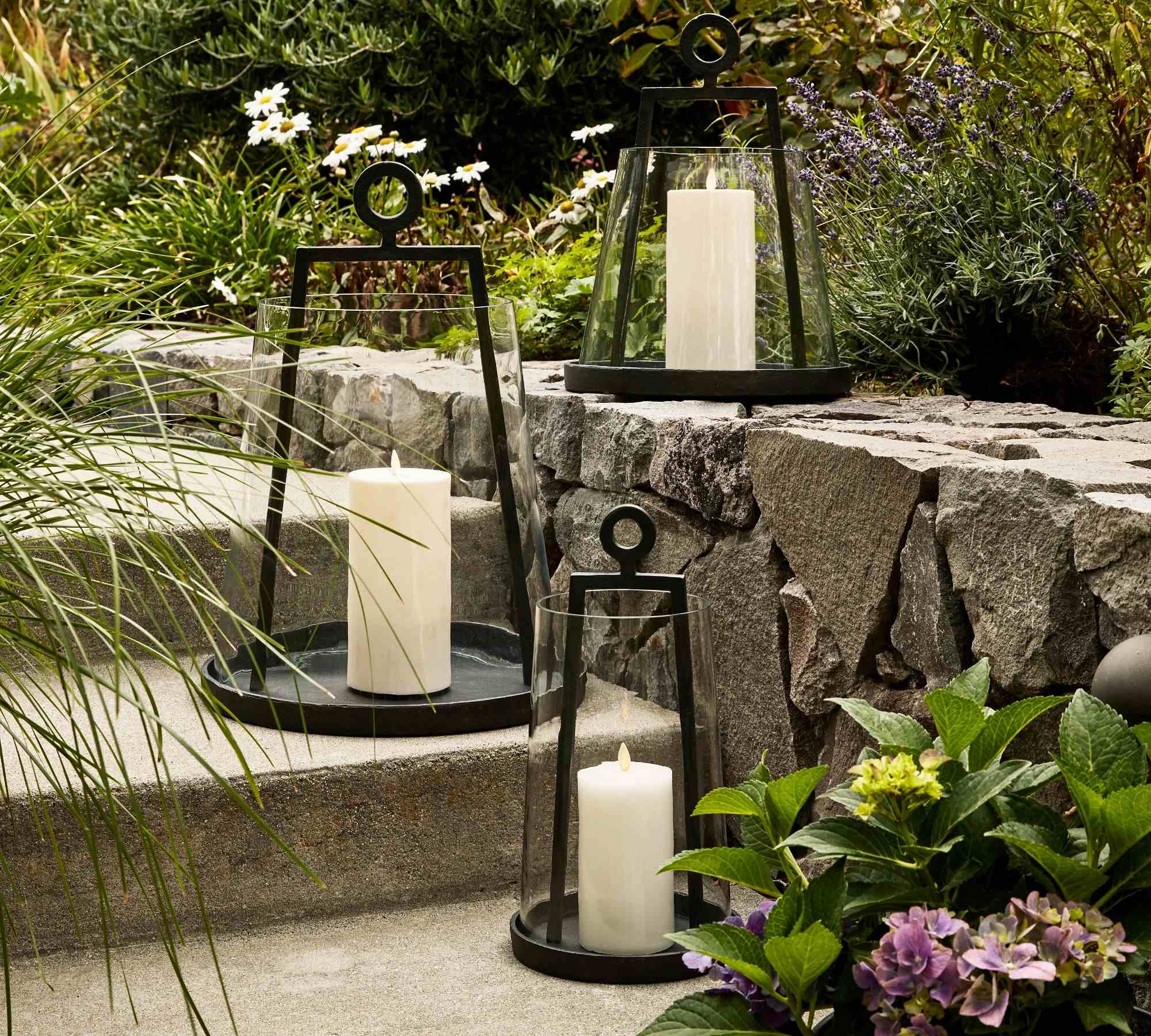 Pottery Barn | Easton Forged-Iron Outdoor Lantern