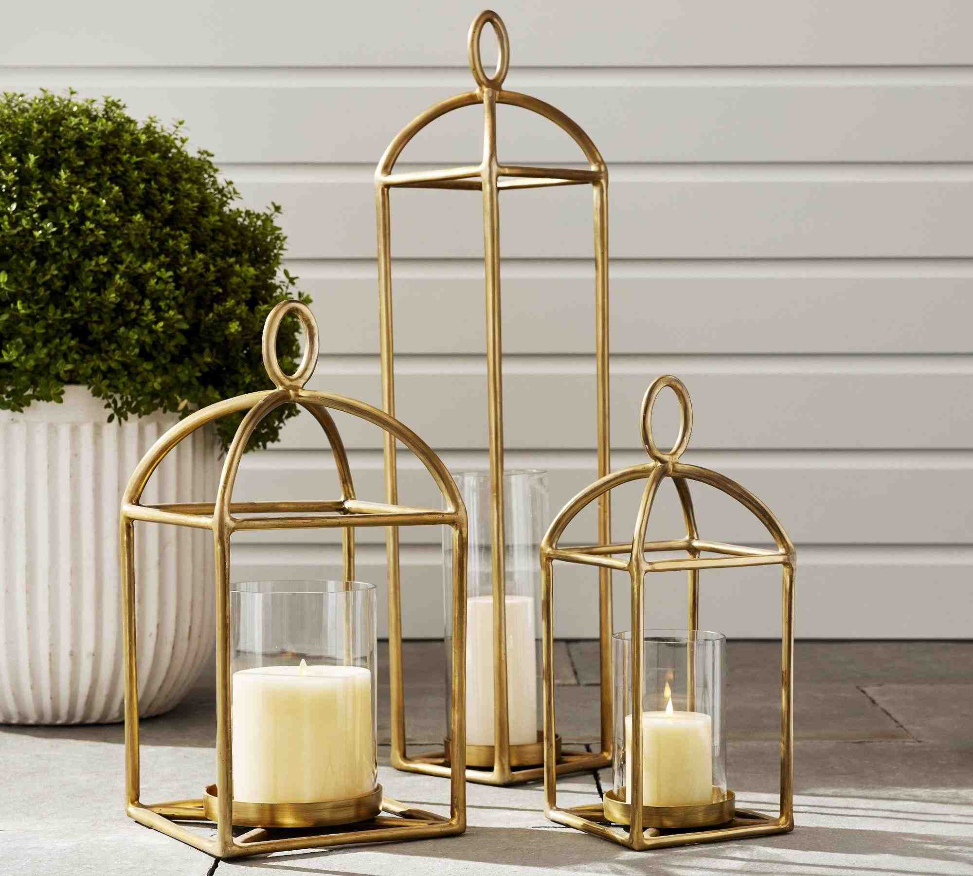 Fallon Outdoor Forged-Iron Lantern