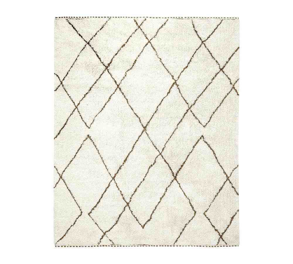 Bahari Handcrafted Easy Care Rug, 8' x 10', Ivory Multi