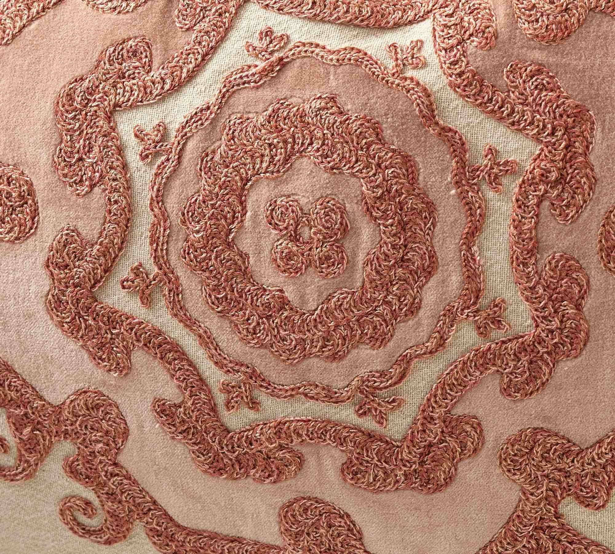 Alta Embroidered Lumbar Pillow