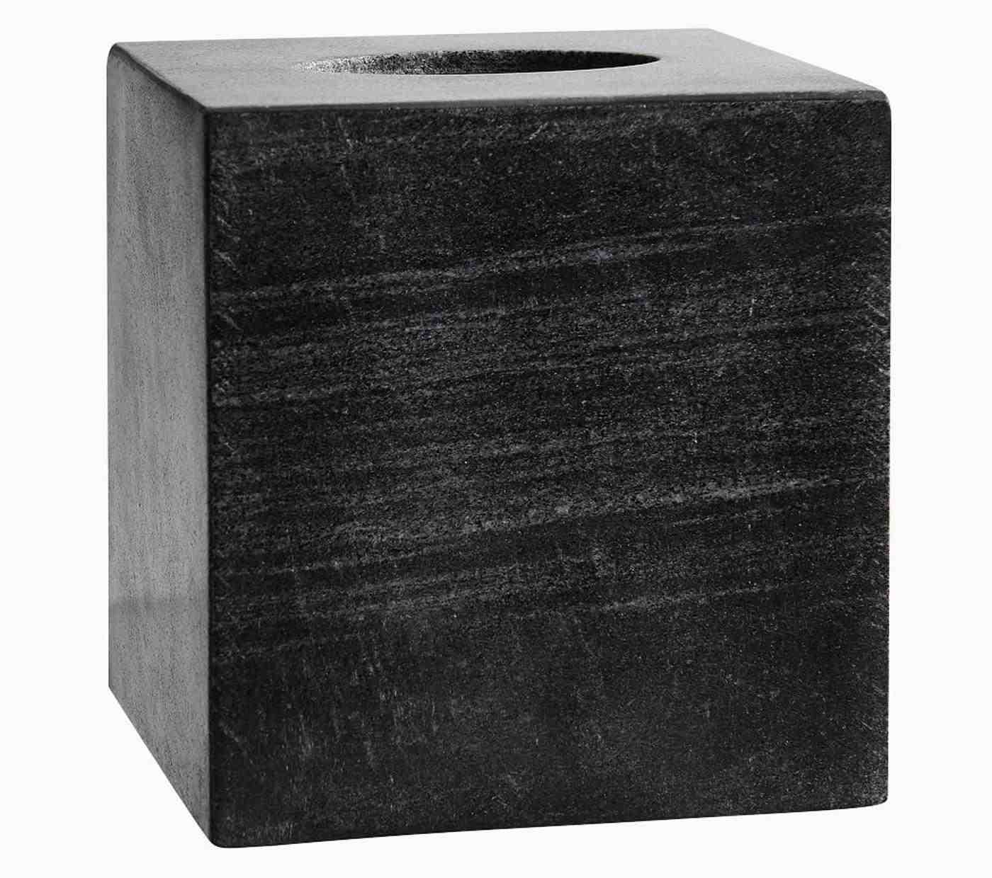 Black Handcrafted Marble Bathroom Accessories