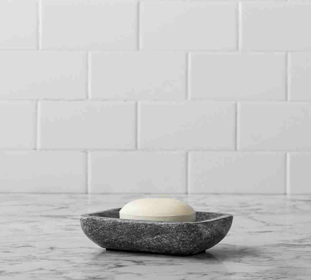 Black Handcrafted Marble Bathroom Accessories