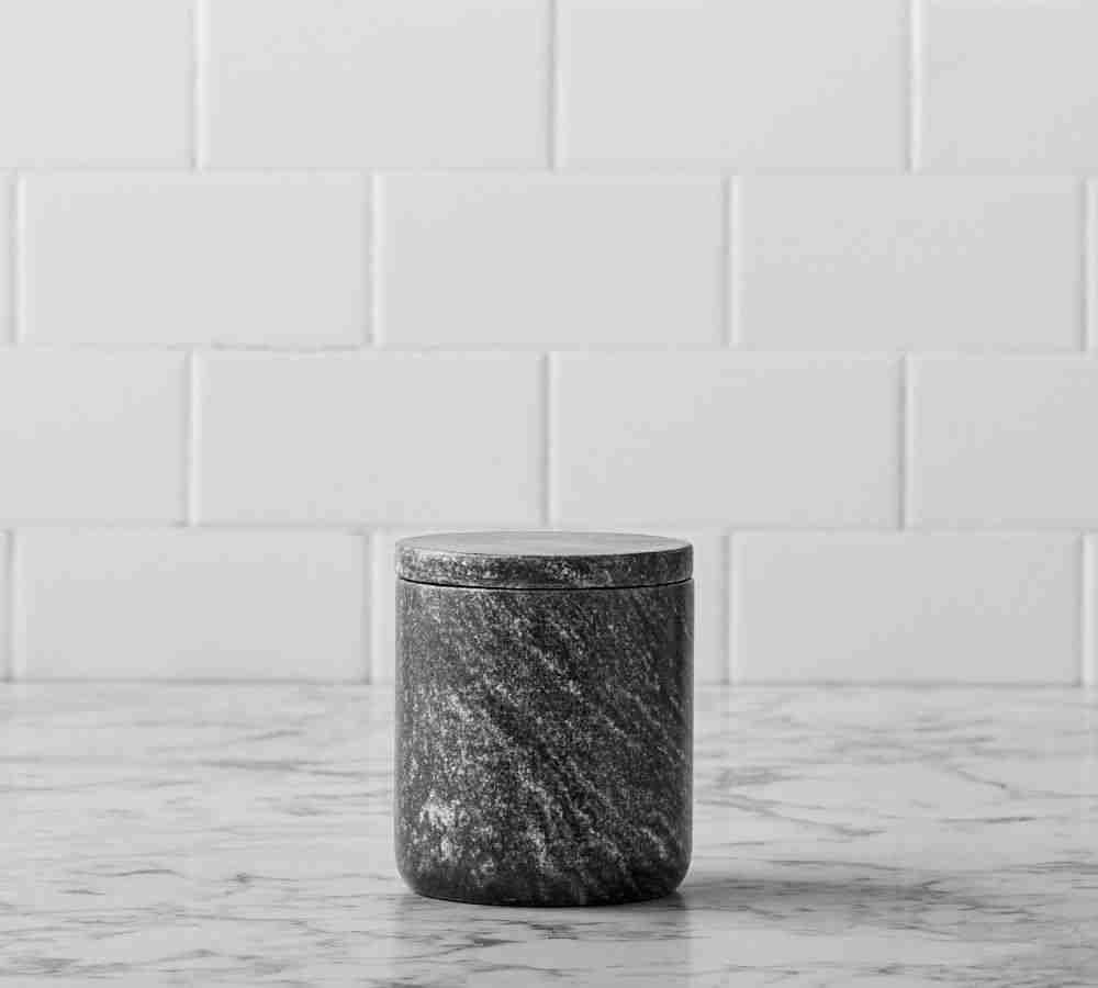 Black Handcrafted Marble Bathroom Accessories