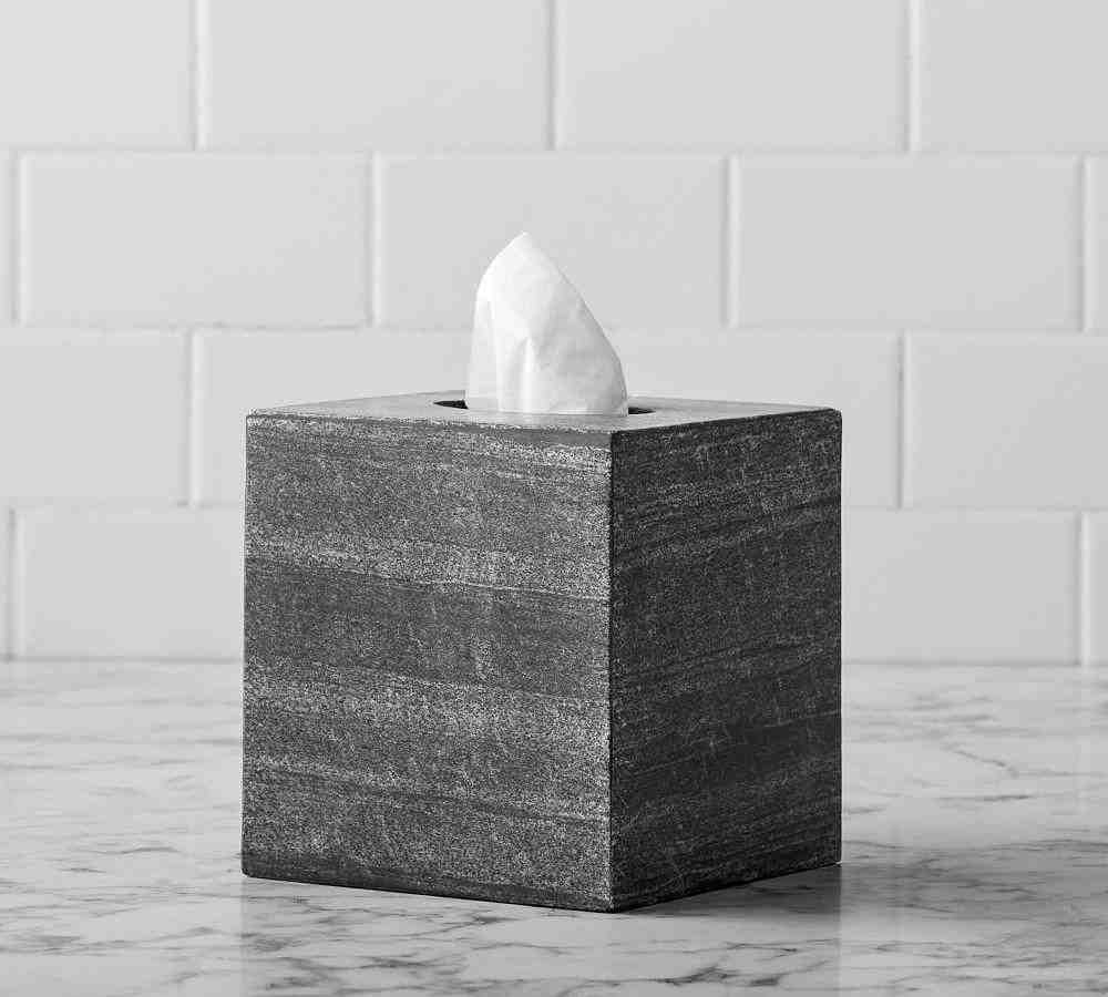 Black Handcrafted Marble Bathroom Accessories