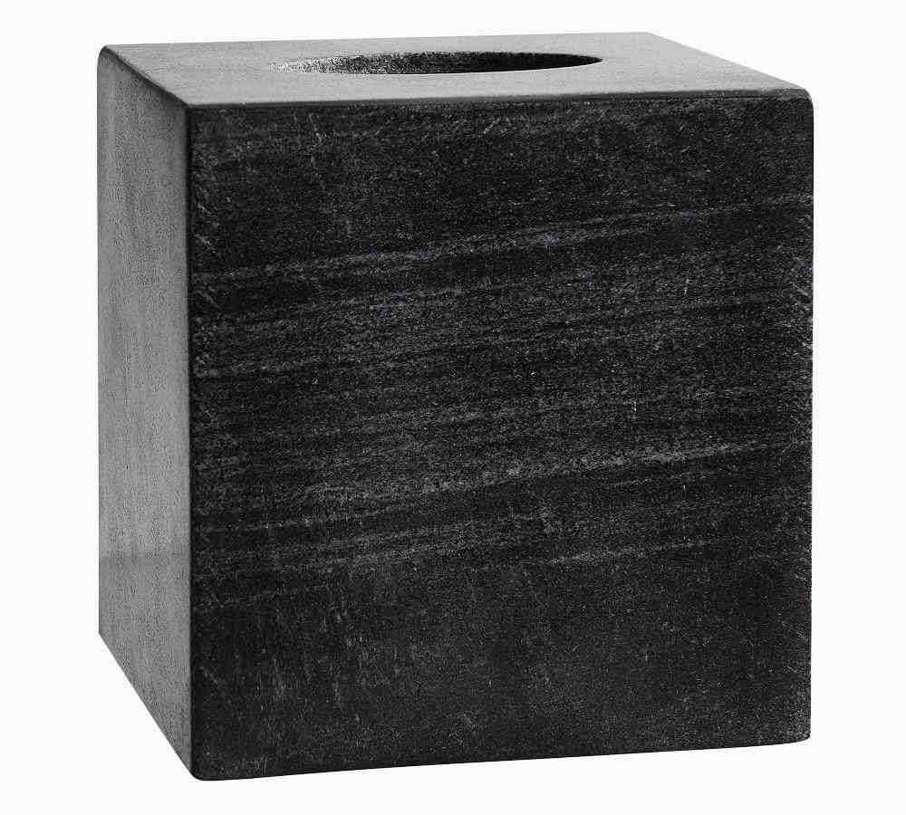 Black Handcrafted Marble Bathroom Accessories