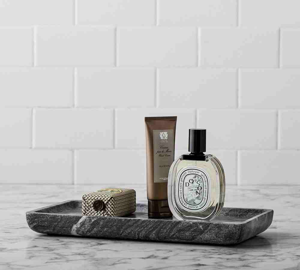 Black Handcrafted Marble Bathroom Accessories
