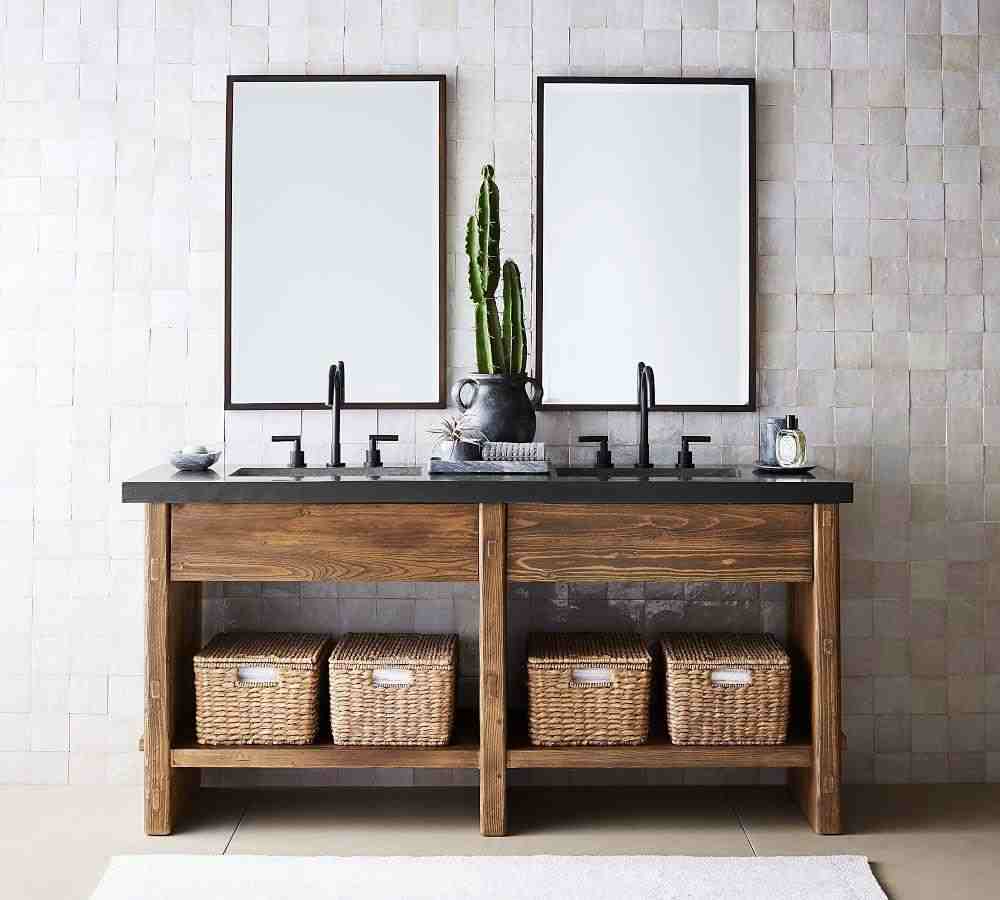 Black Handcrafted Marble Bathroom Accessories