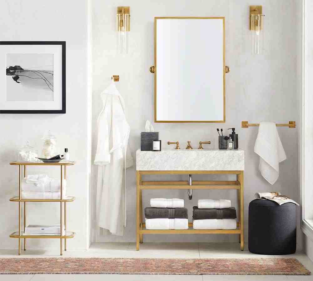 Black Handcrafted Marble Bathroom Accessories