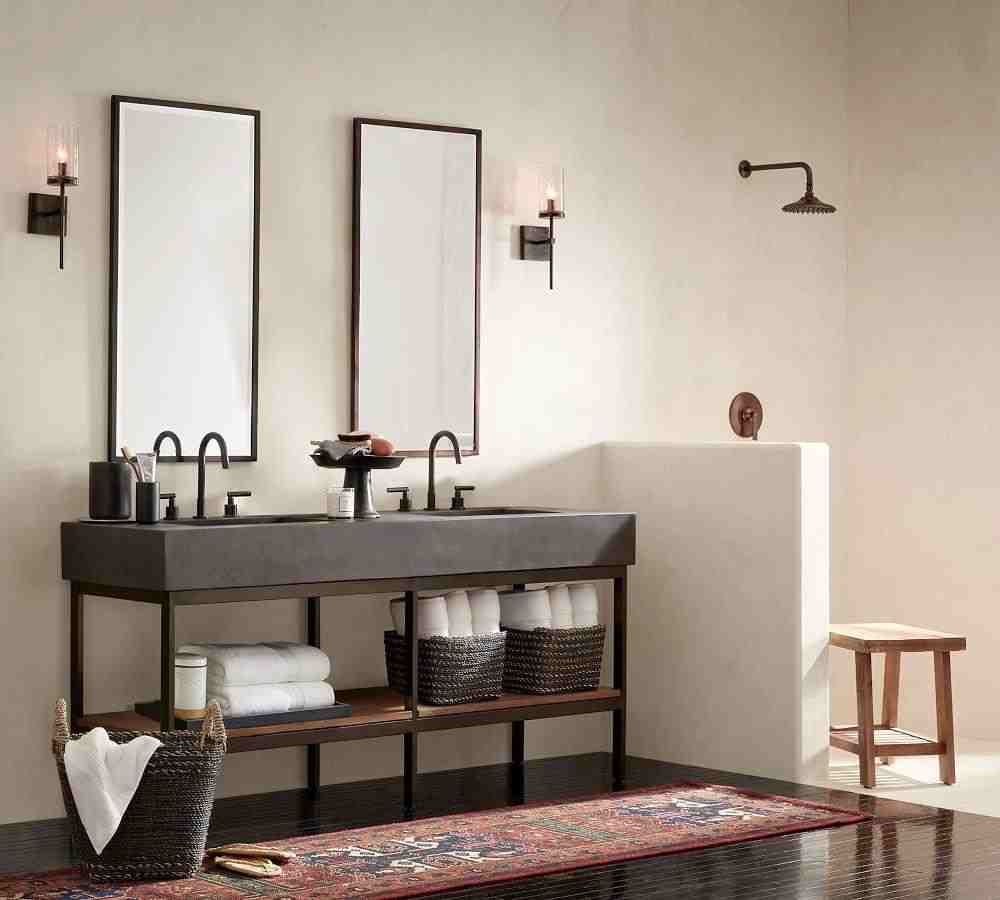 Black Handcrafted Marble Bathroom Accessories
