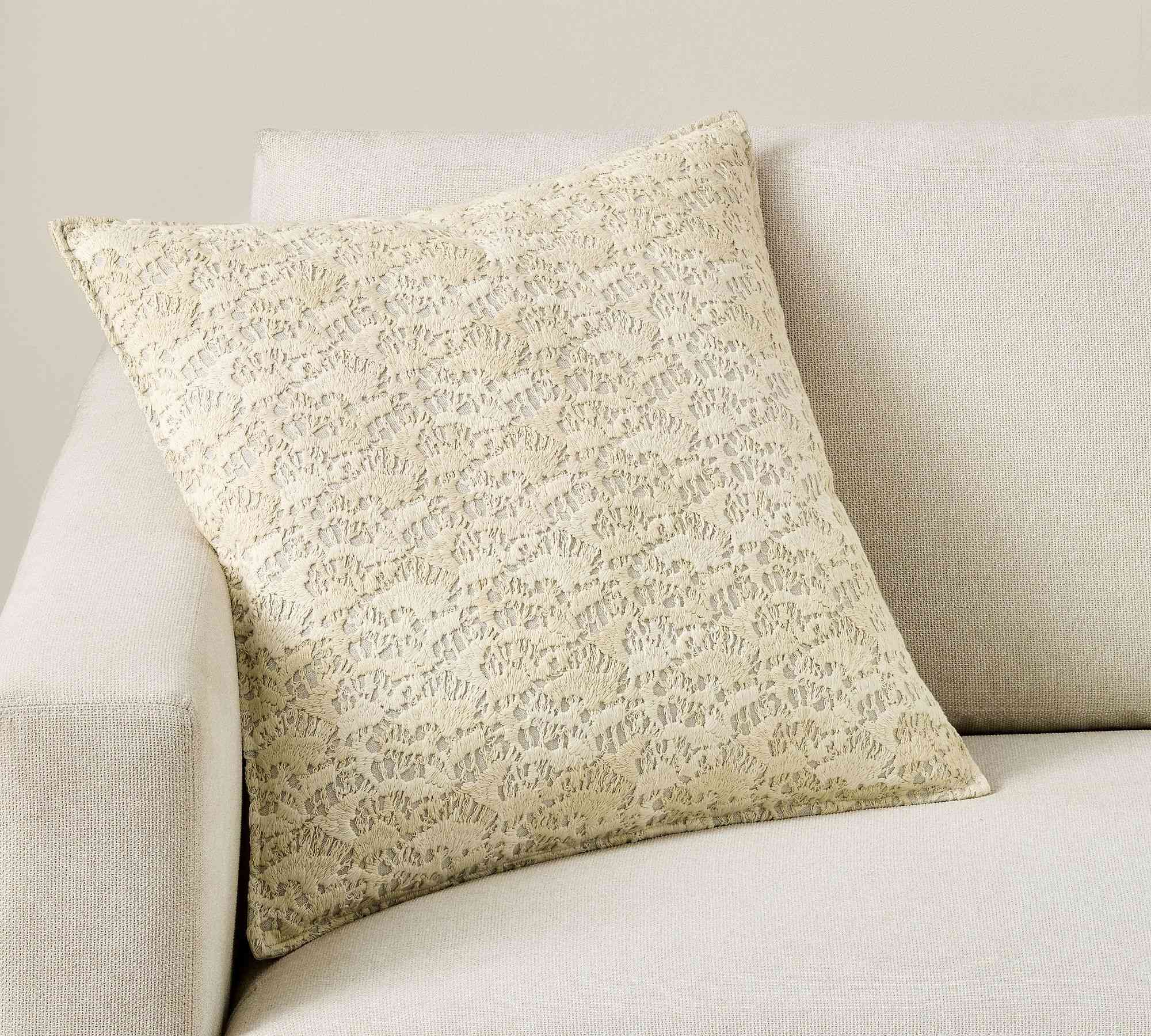 Coral Reef Embroidered Pillow