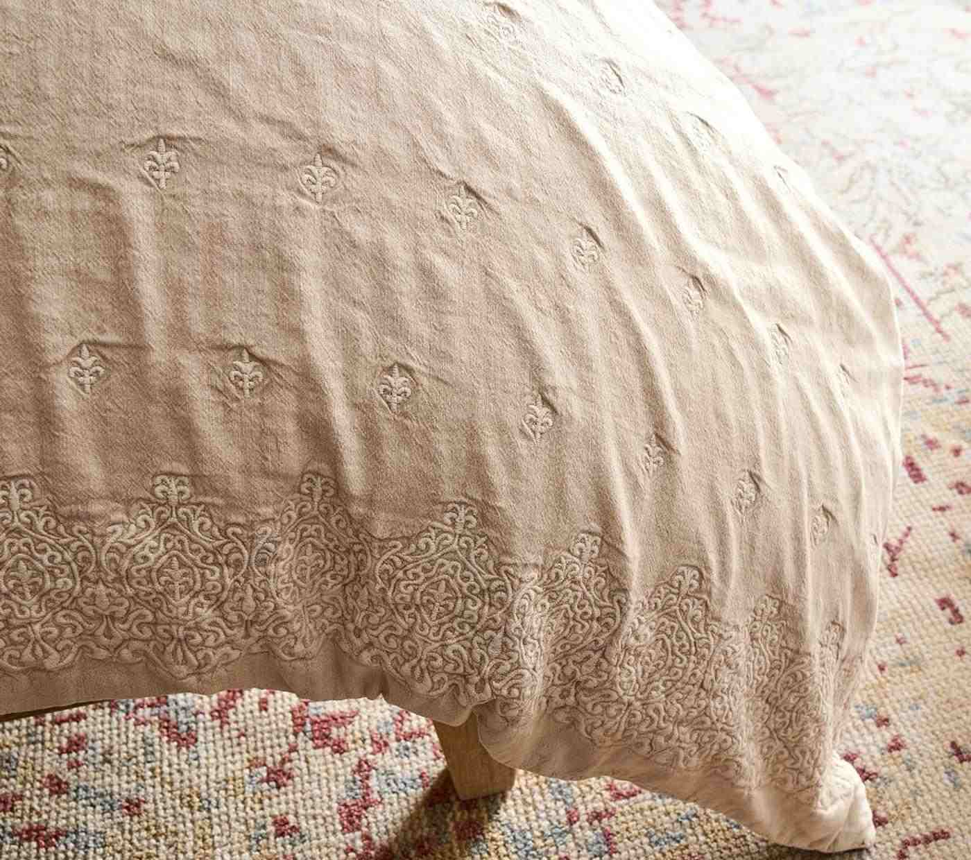 Deepika Embroidered Duvet Cover & Shams