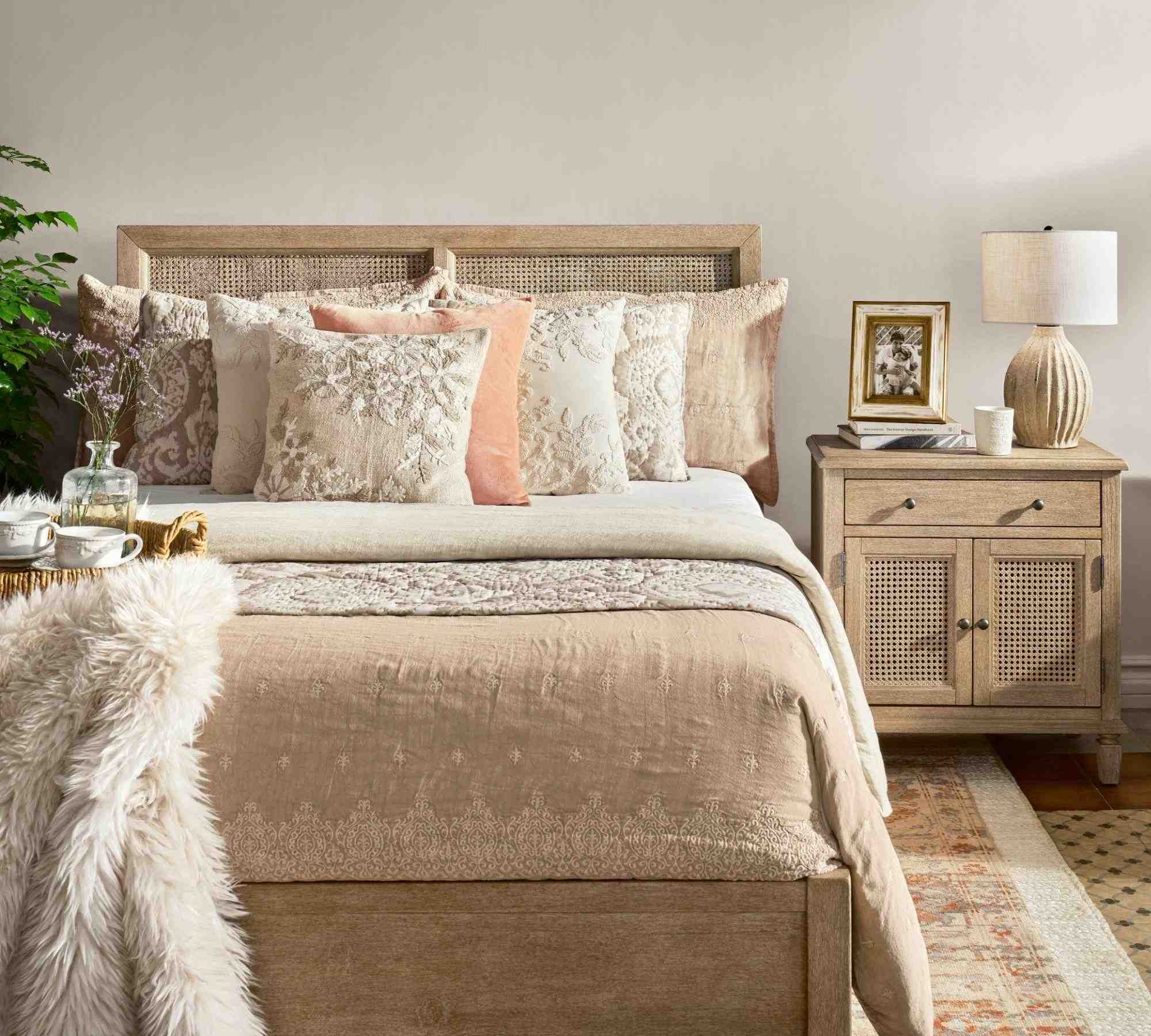 Deepika Embroidered Duvet Cover & Shams