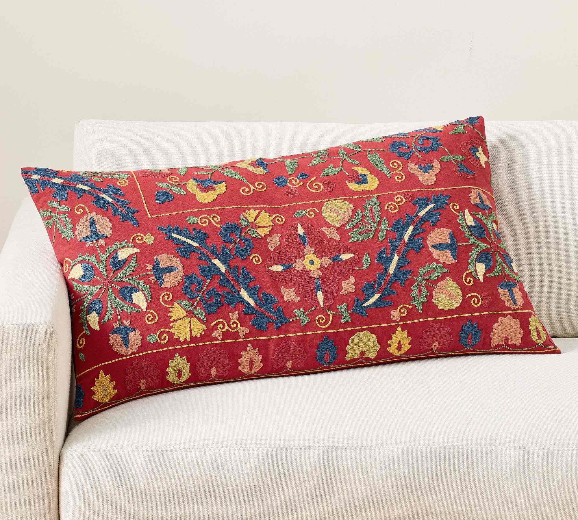 Pottery Barn | Alessia Suzani Lumbar Pillow