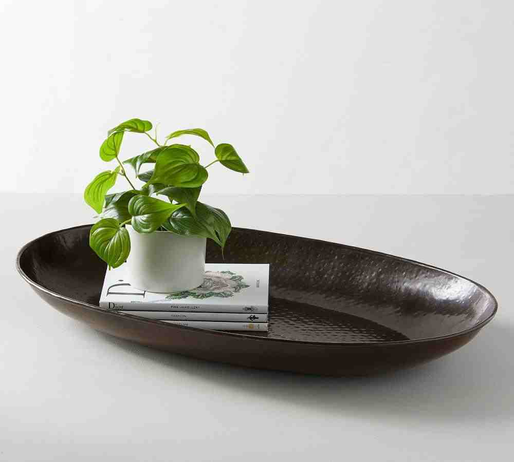 Pottery Barn | Metal Charger Candle Tray