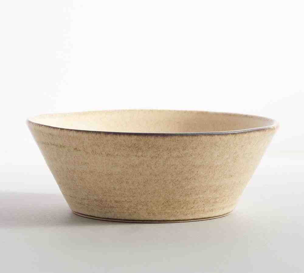 Larkin Reactive Glaze Stoneware Soup Bowls- Set of 4 - Sand