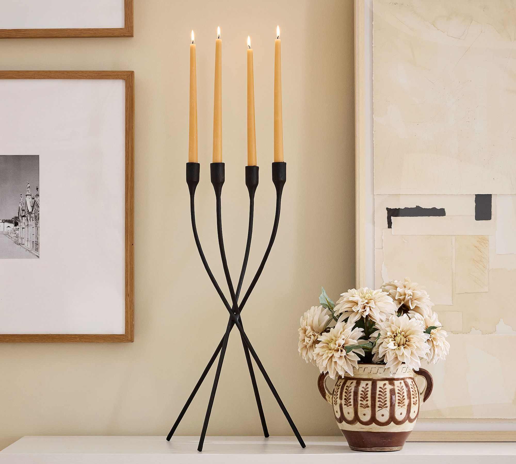 Brown Printed Vase