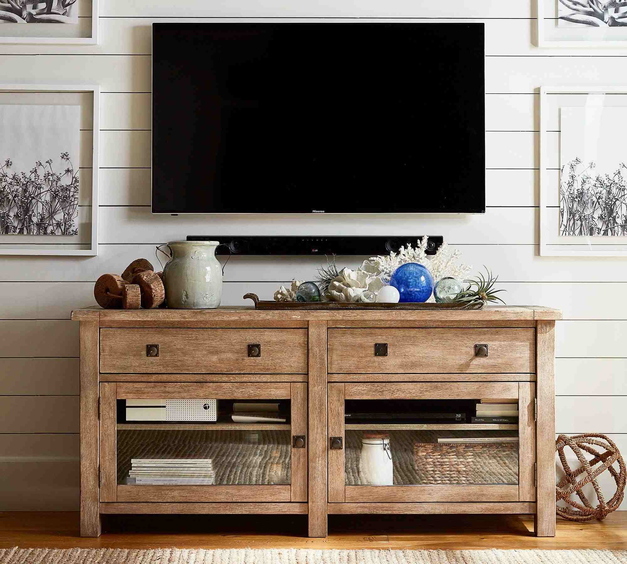 Benchwright 65" Media Console, Seadrift
