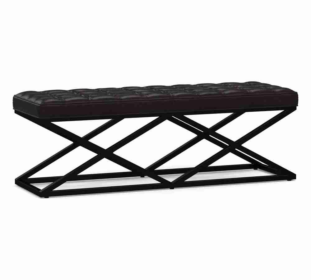 Kirkham Leather Bench