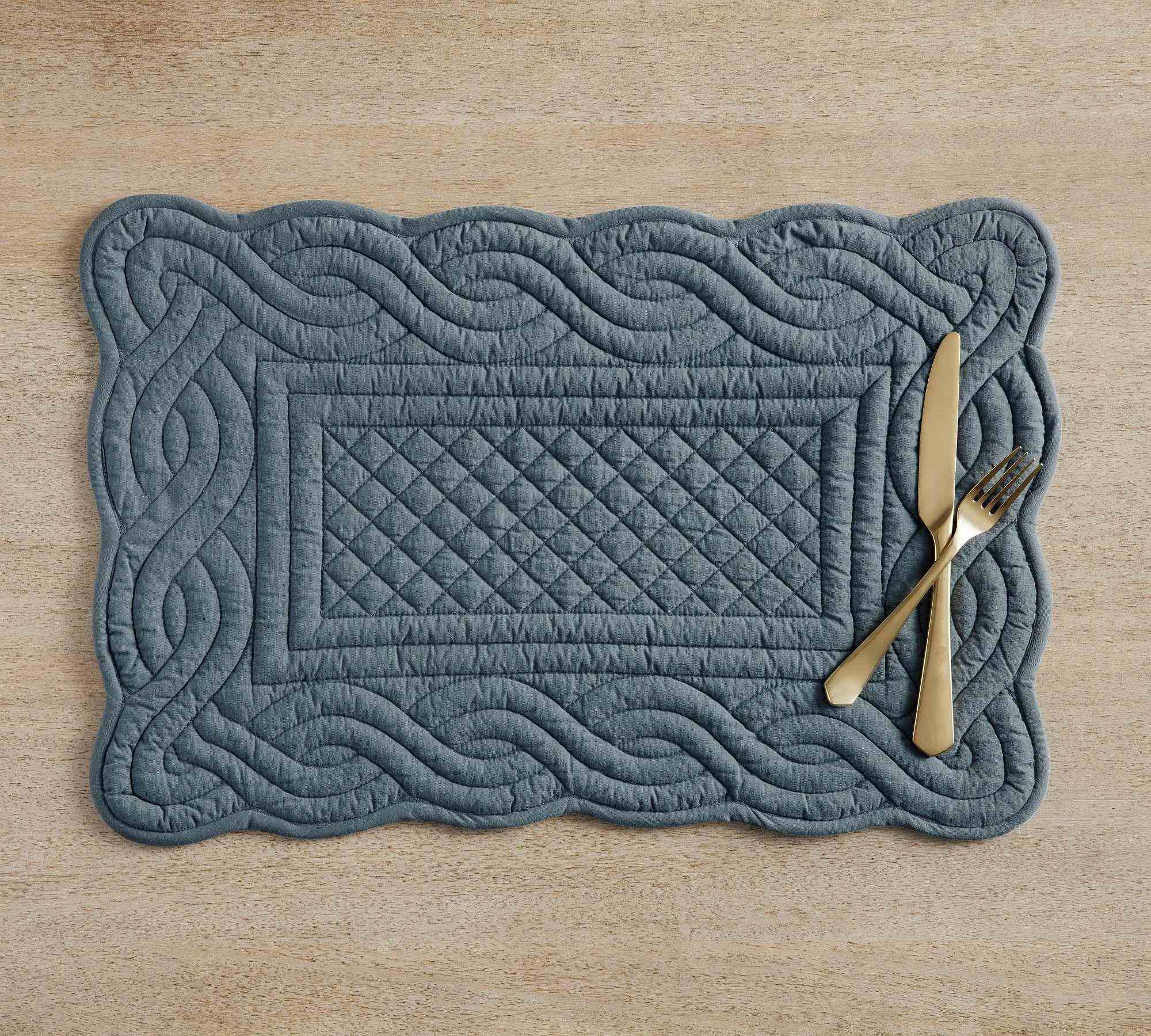 Heirloom Quilted Placemats - Set of 4