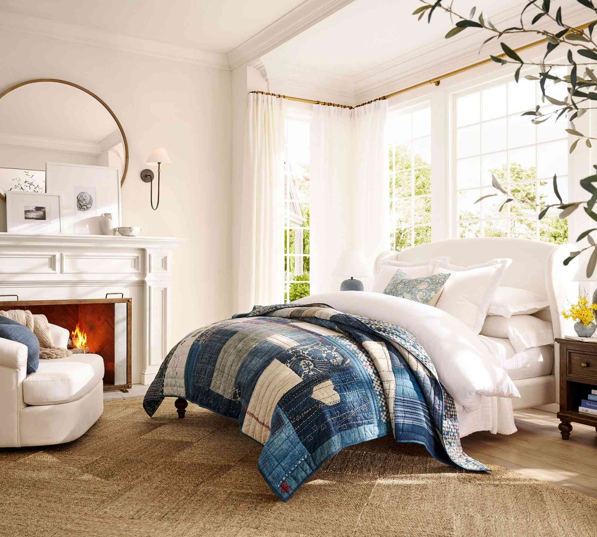 Pottery Barn | Augusta Upholstered Platform Bed
