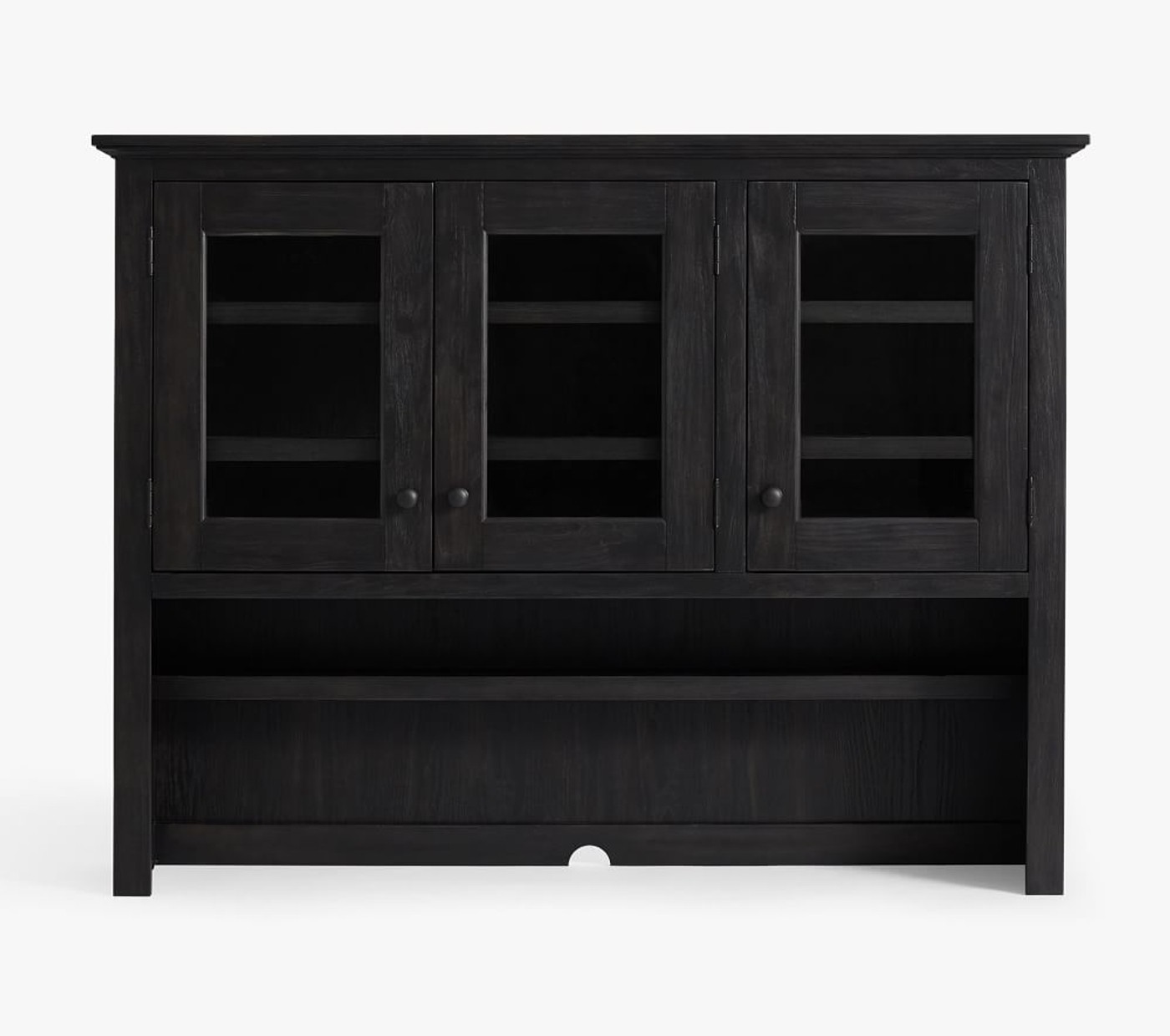 Benchwright Buffet & Hutch Set- Blackened Oak