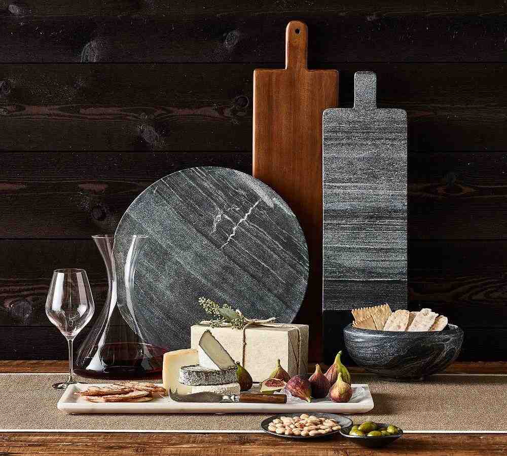 White Marble Cheese & Charcuterie Board