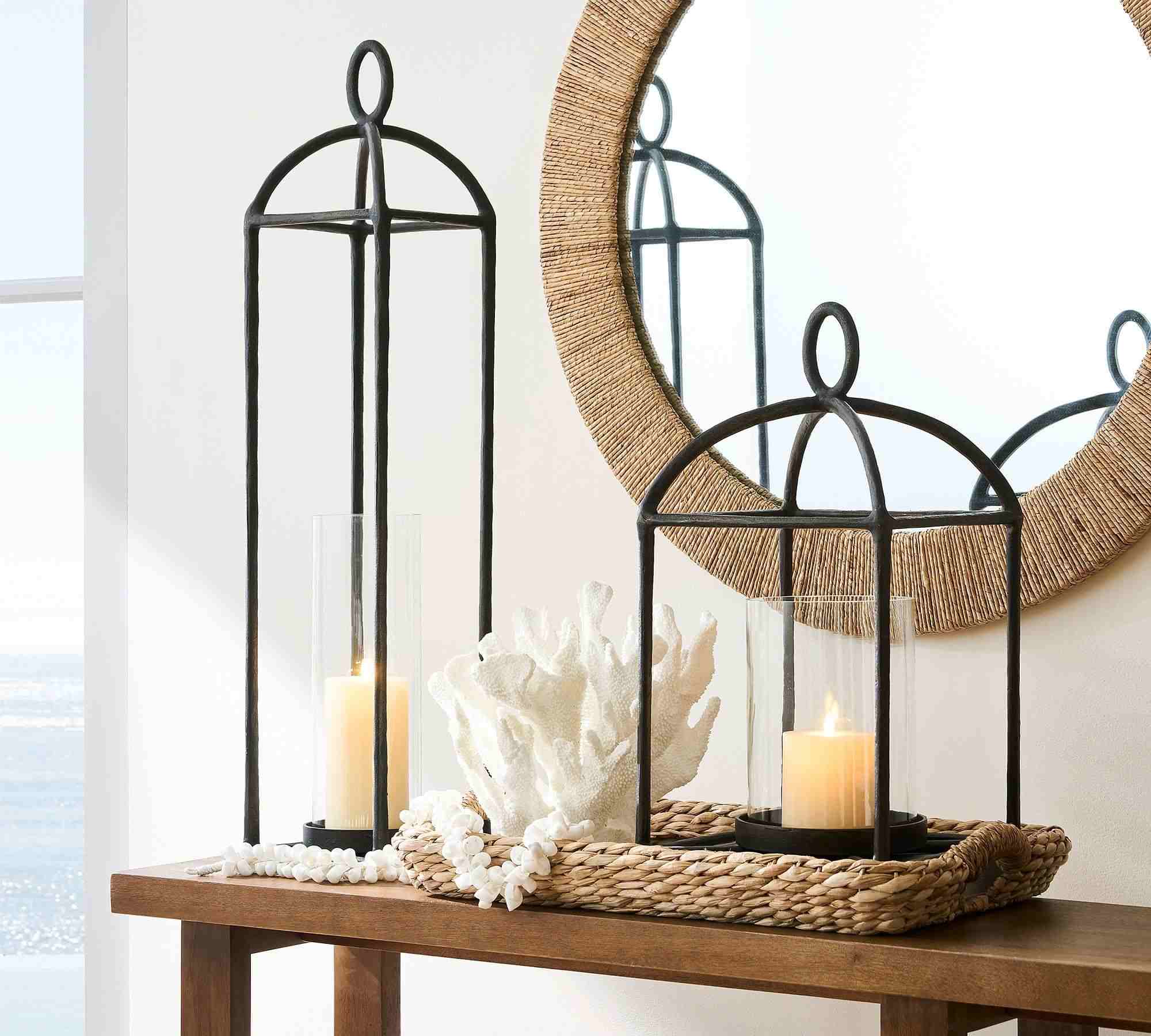Fallon Forged Iron Indoor/Outdoor Lanterns