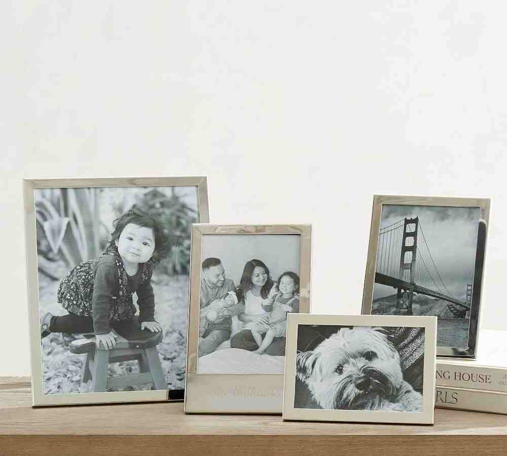 Modern Silver Personalized Frames