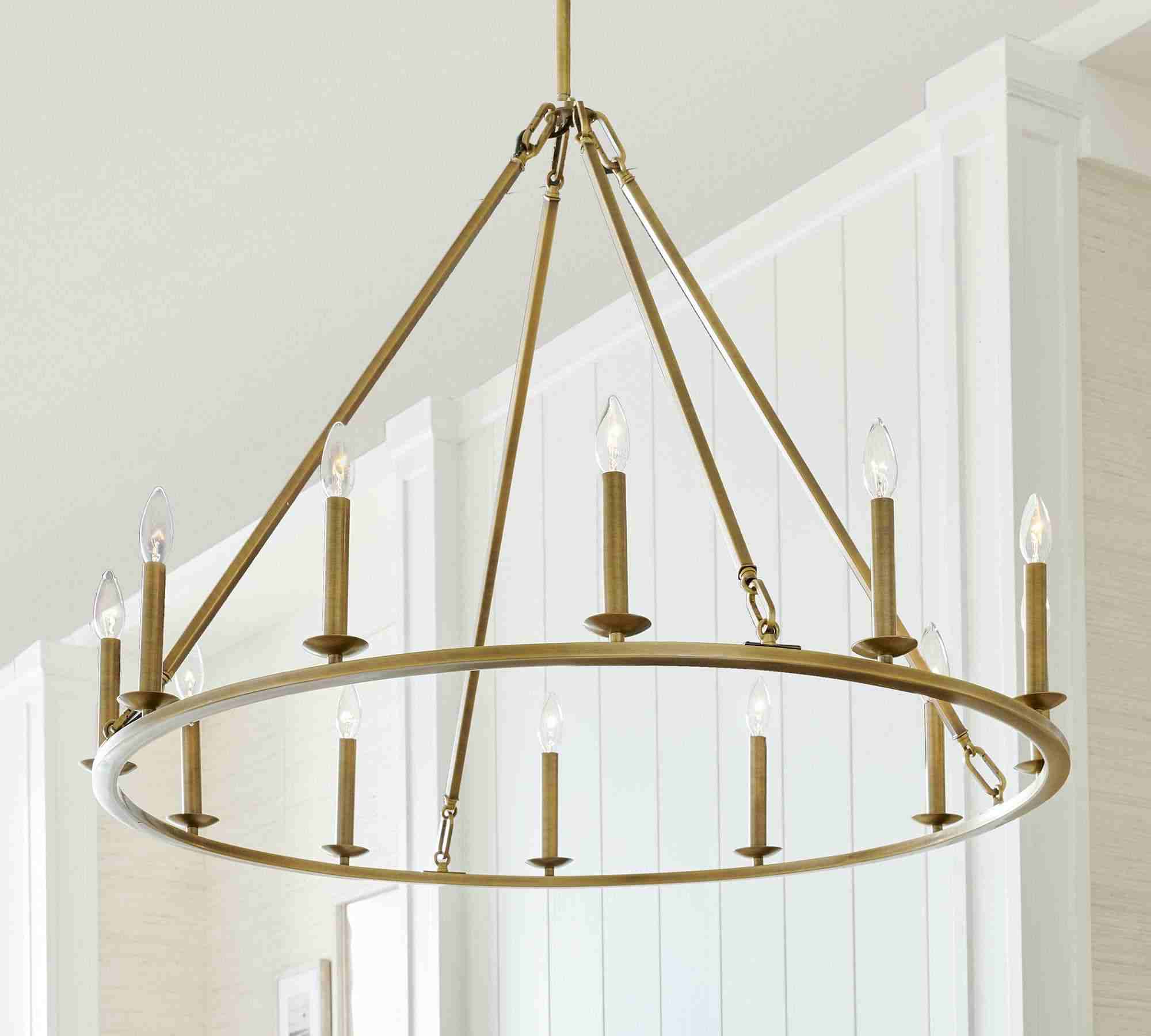 Remington Iron Round Chandelier