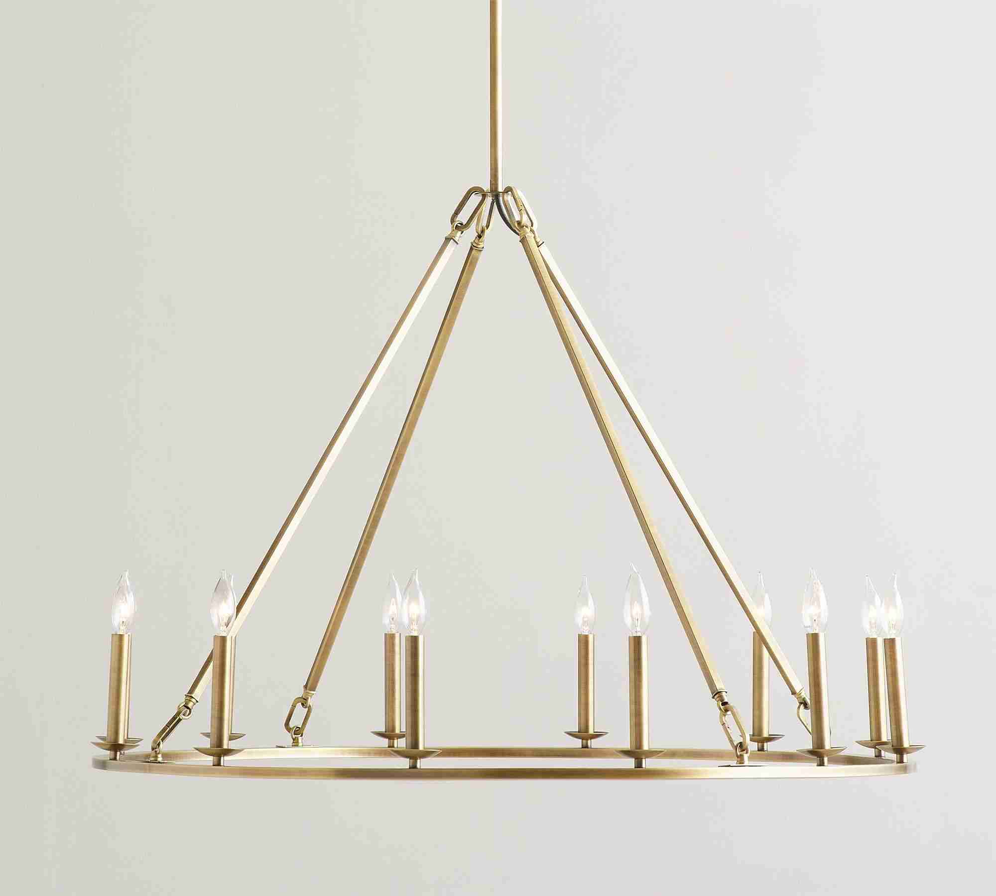 Remington Iron Round Chandelier