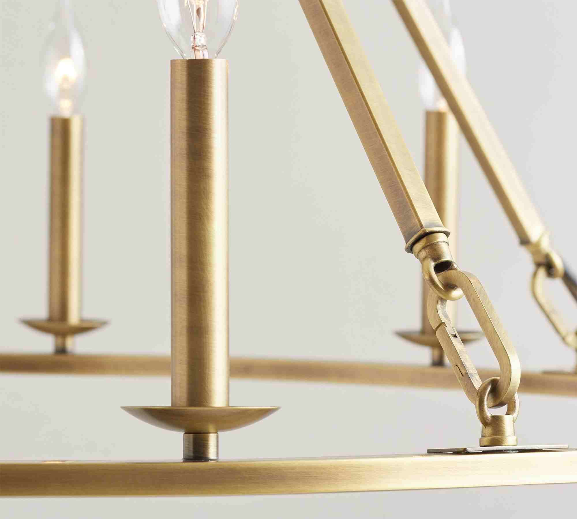 Remington Iron Round Chandelier