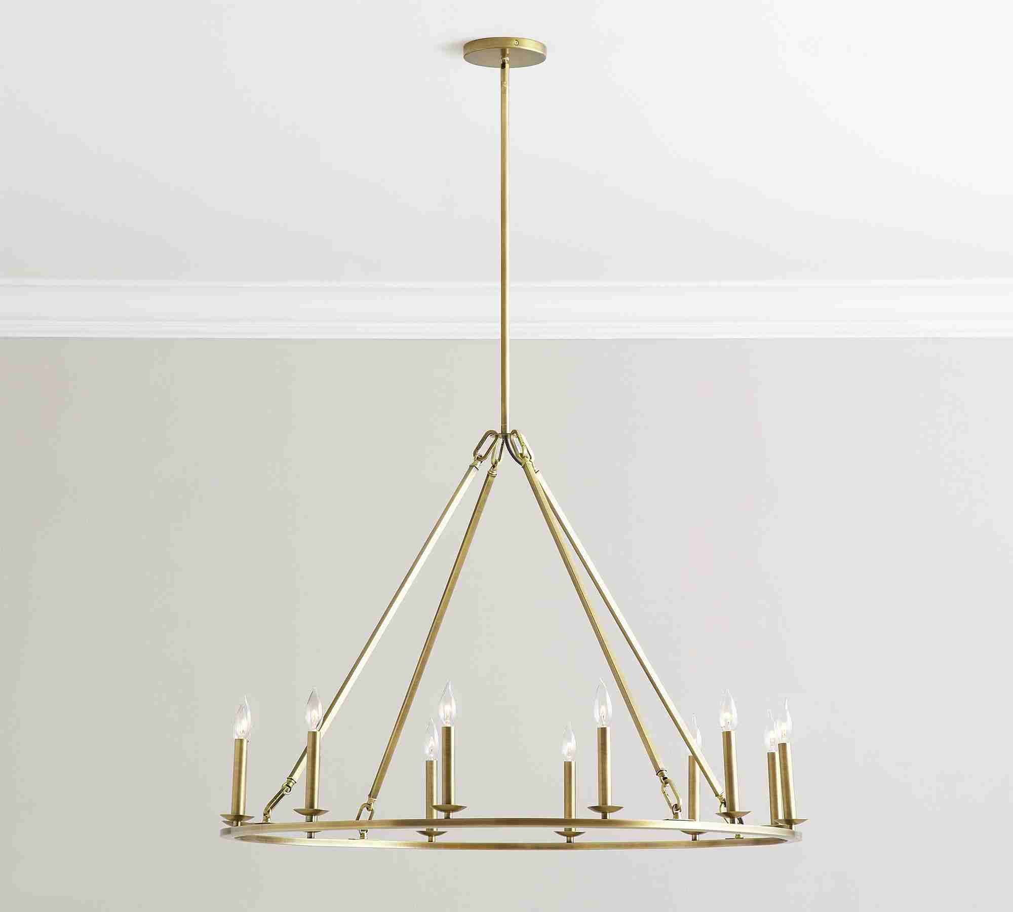 Remington Iron Round Chandelier