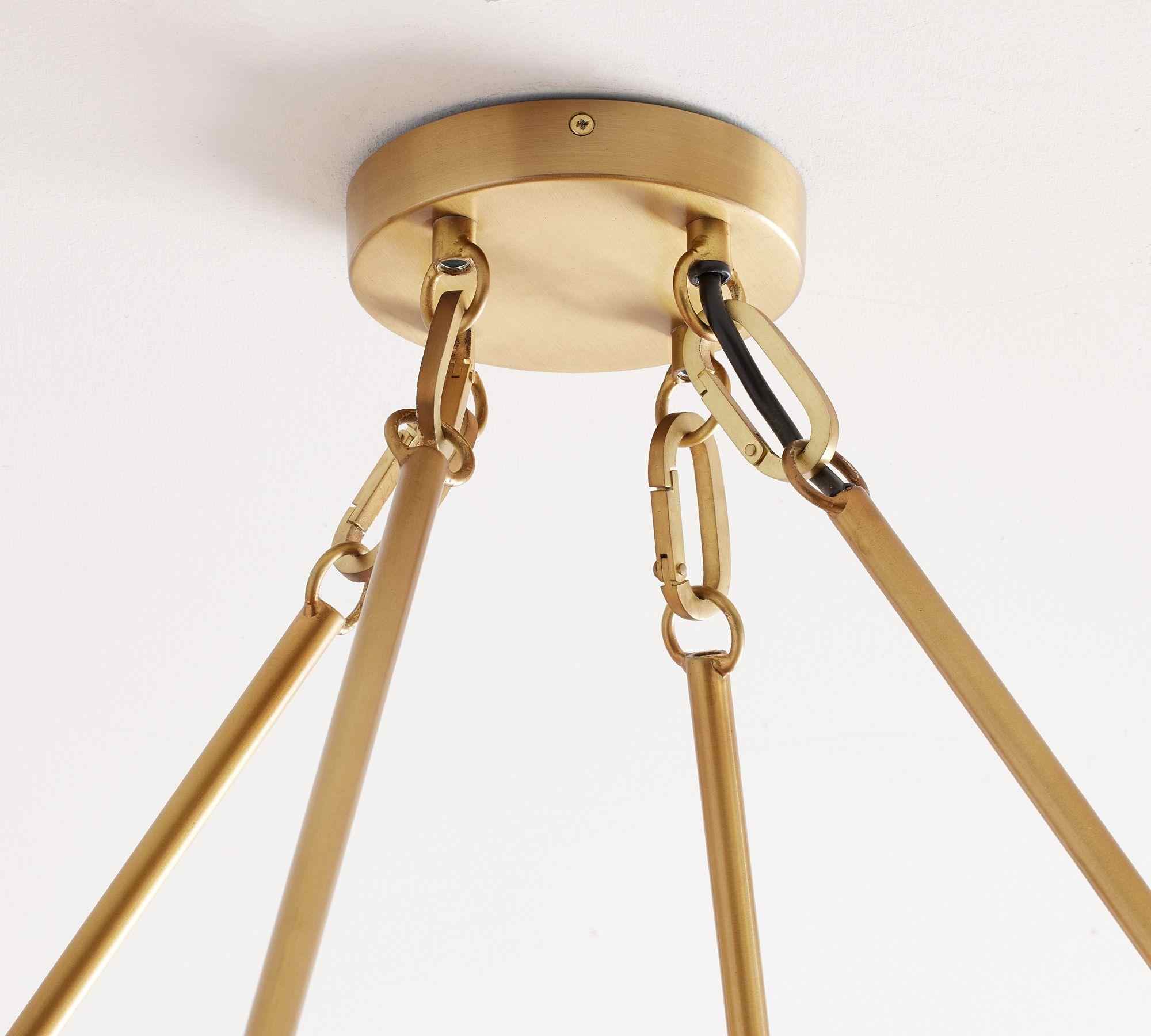 Remington Iron Round Chandelier