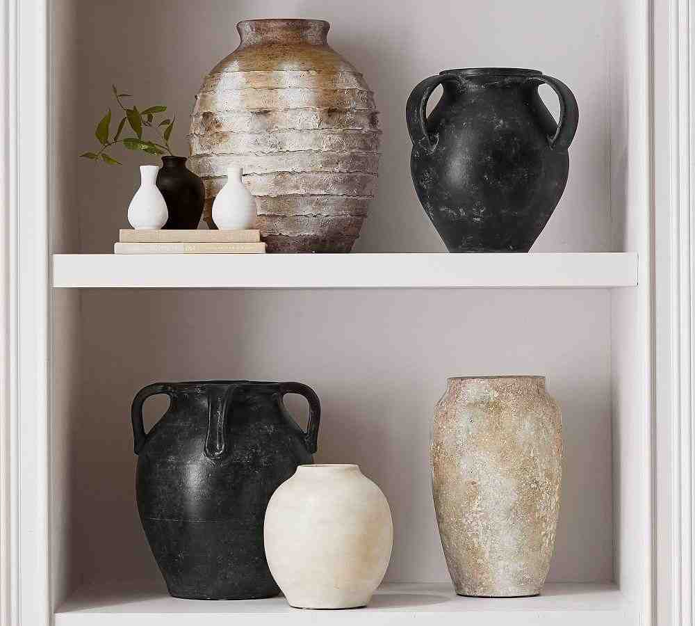 Artisan Hand Painted Earthenware Vases
