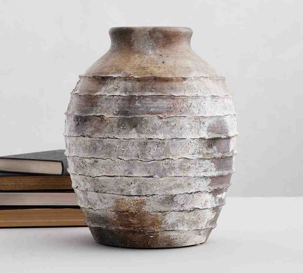 Artisan Hand Painted Earthenware Vases