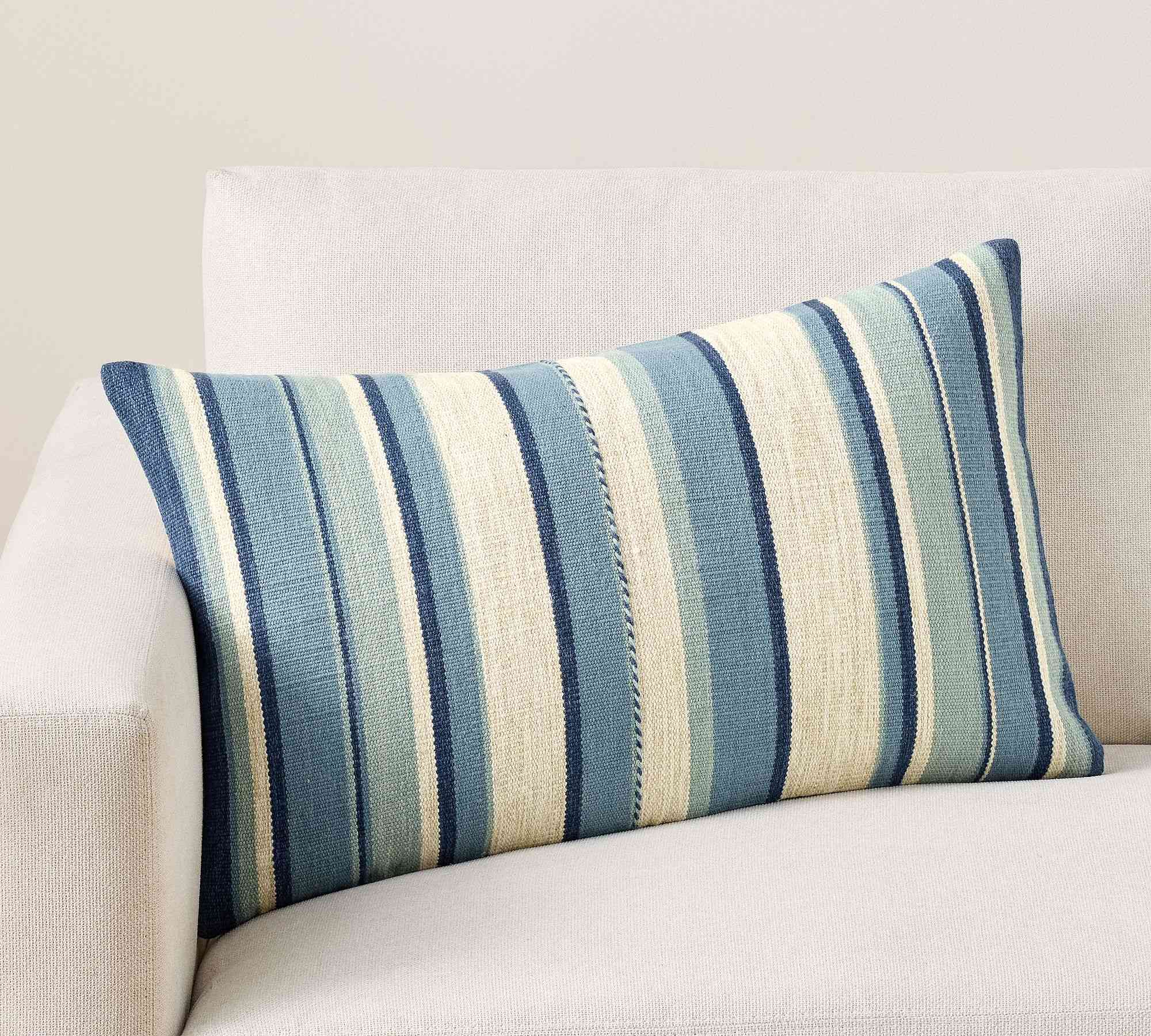Pottery Barn | Kravet Bay Striped Lumbar Pillow