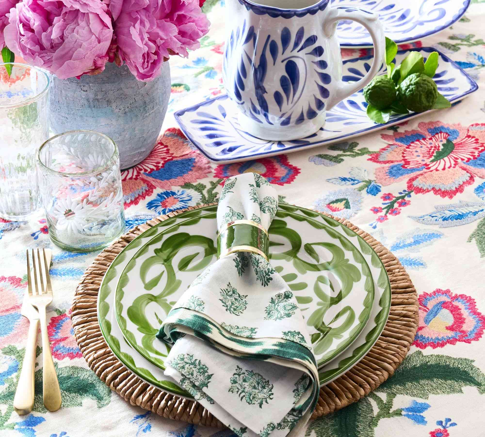 Pottery Barn | Puebla Porcelain Dinner Plates