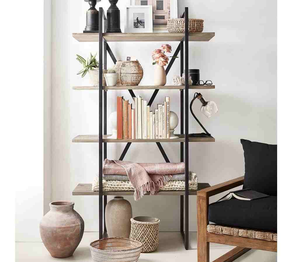 Houston 42Inches x 71Inches Etagere Bookcase