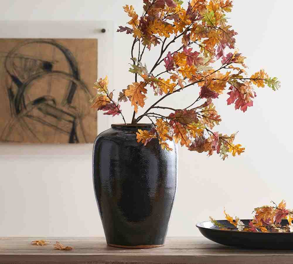 Faux Autumn Oak Branch